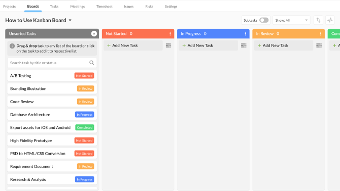 Move Tasks to Board